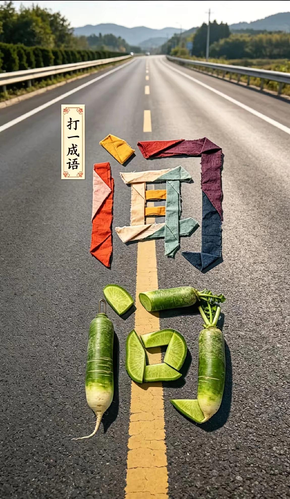 打一成语，嗨，别嘴硬，有本事三秒钟把答案亮出来，这可在肚子里有点真货，一般人真猜