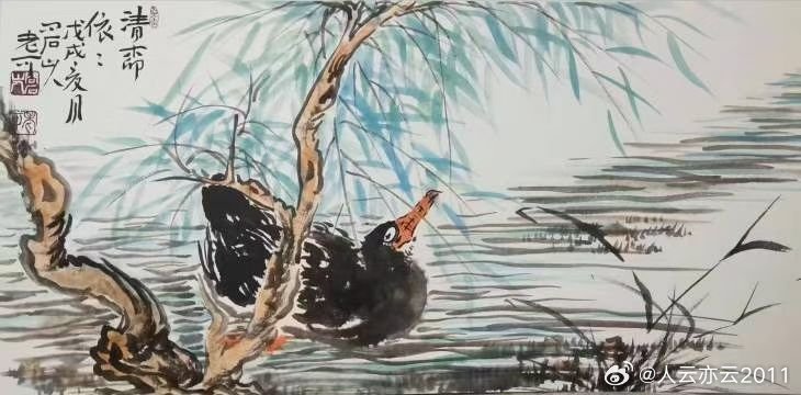名家作品友情代理推荐分享【老可】李老可号“知不道人”，斋名“大如堂”，当代著名画