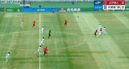 辽宁铁人vs天津津门虎辽宁铁人中超首球。姆本扎两连击破门姆本扎打进首球 ，铁人主