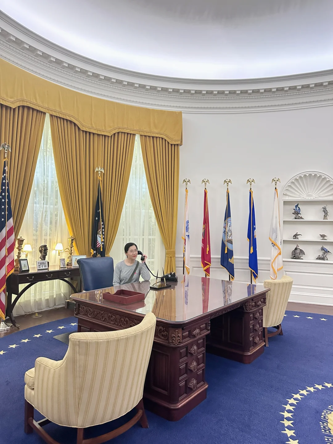 打卡儿子家附近的尼克松博物馆📸