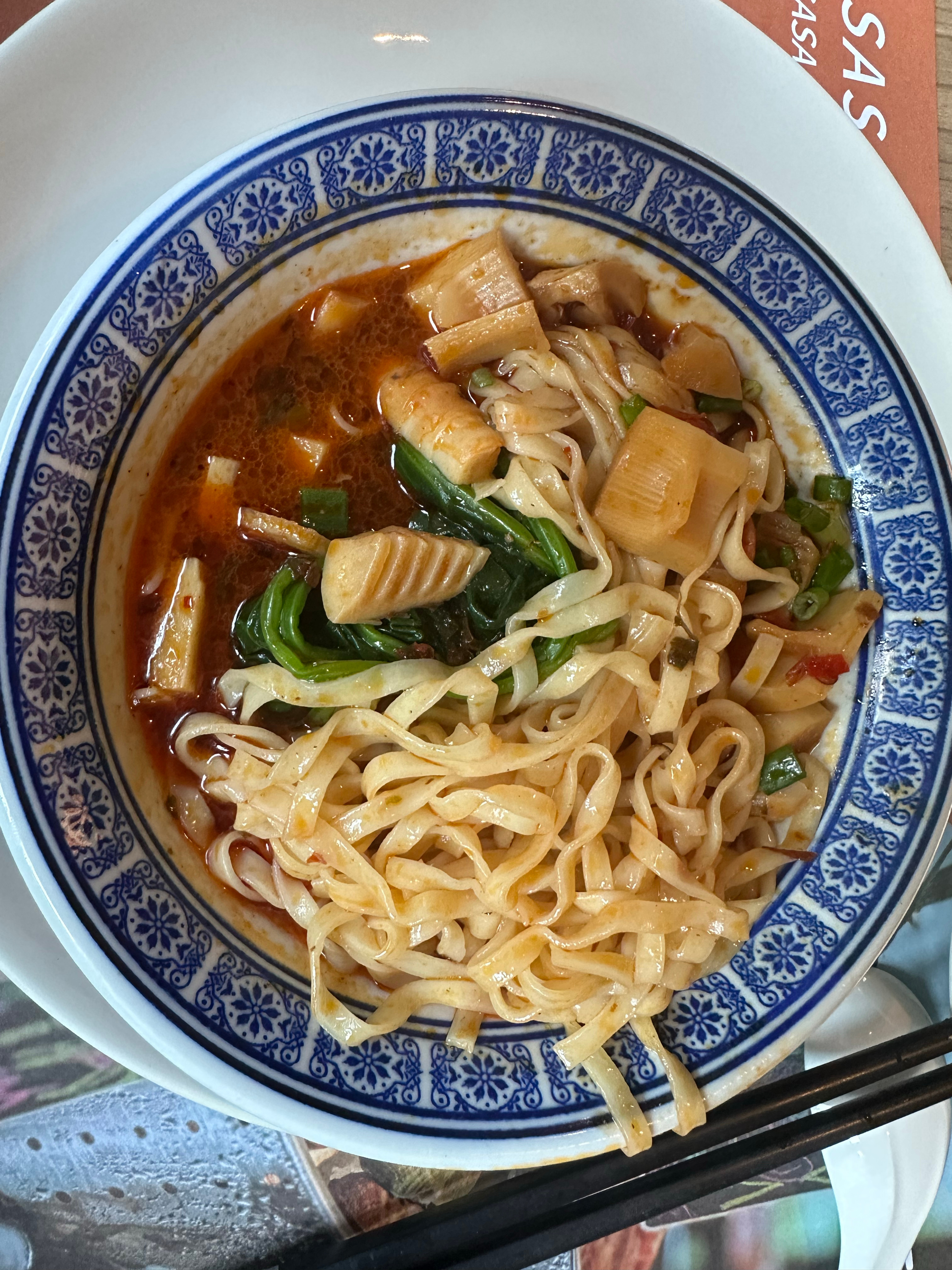重庆的面，真是超辣的，😭 ​​​