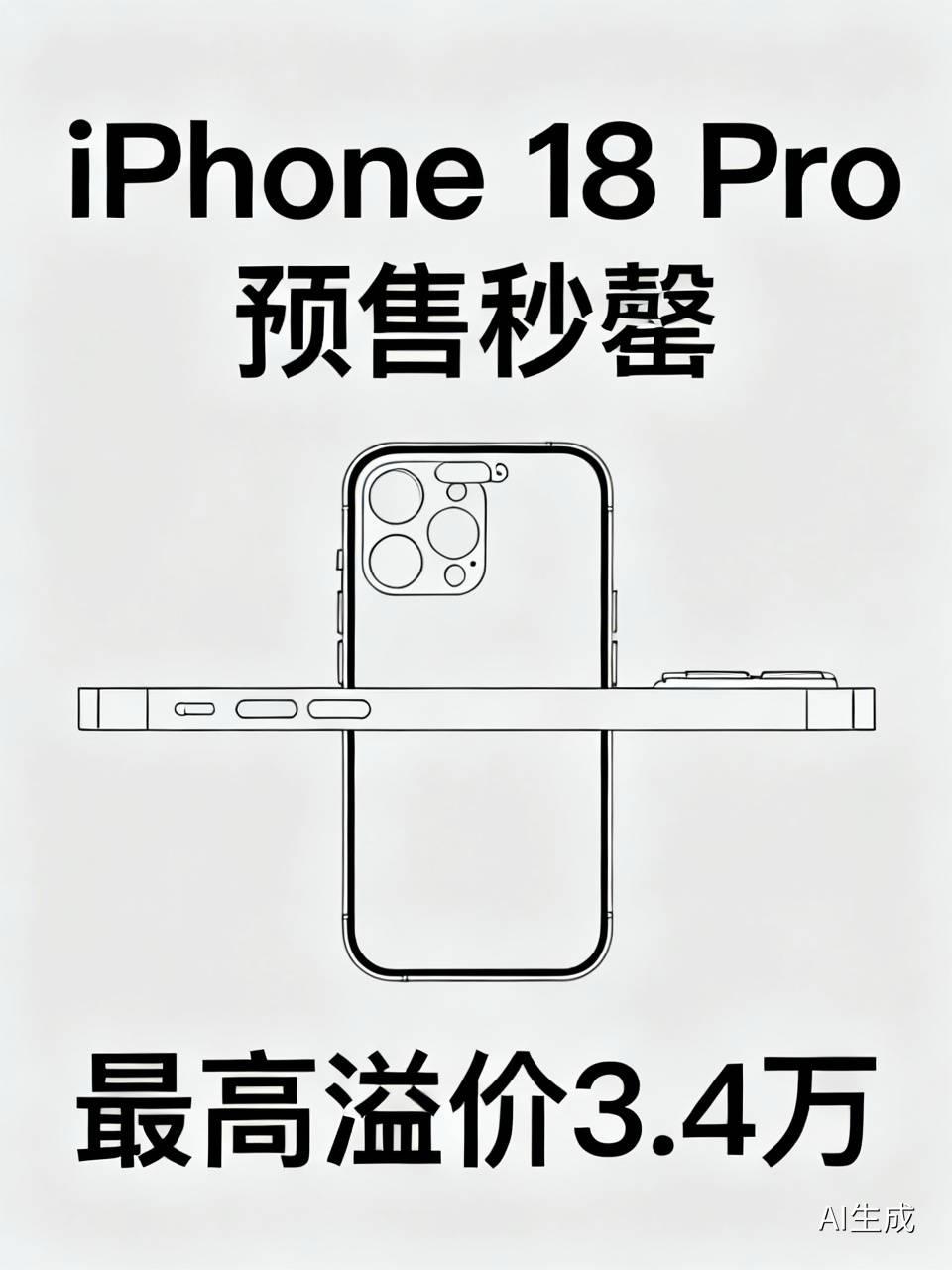疯了！iPhone 18 Pro涨价千元仍秒罄，最高溢价3.4万，被炒至天价
