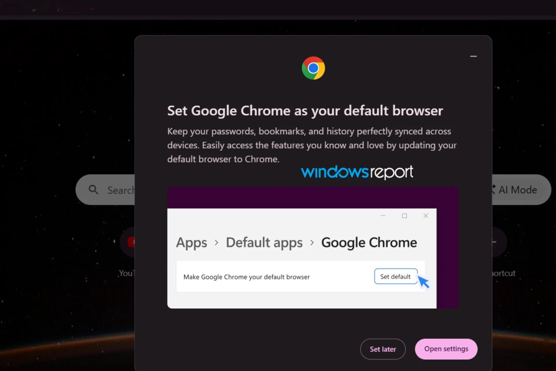据科技媒体 Windows Report 今天报道，谷歌 Chrome 浏览器 