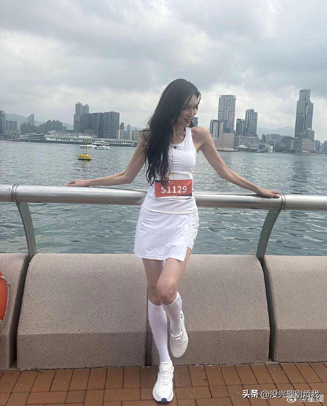 林志玲，搜狐新闻马拉松香港，冻龄活力女神