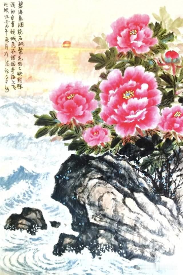 谢润卓: 以海立境，以花立心“海畔牡丹”主题国画创作理念阐释文