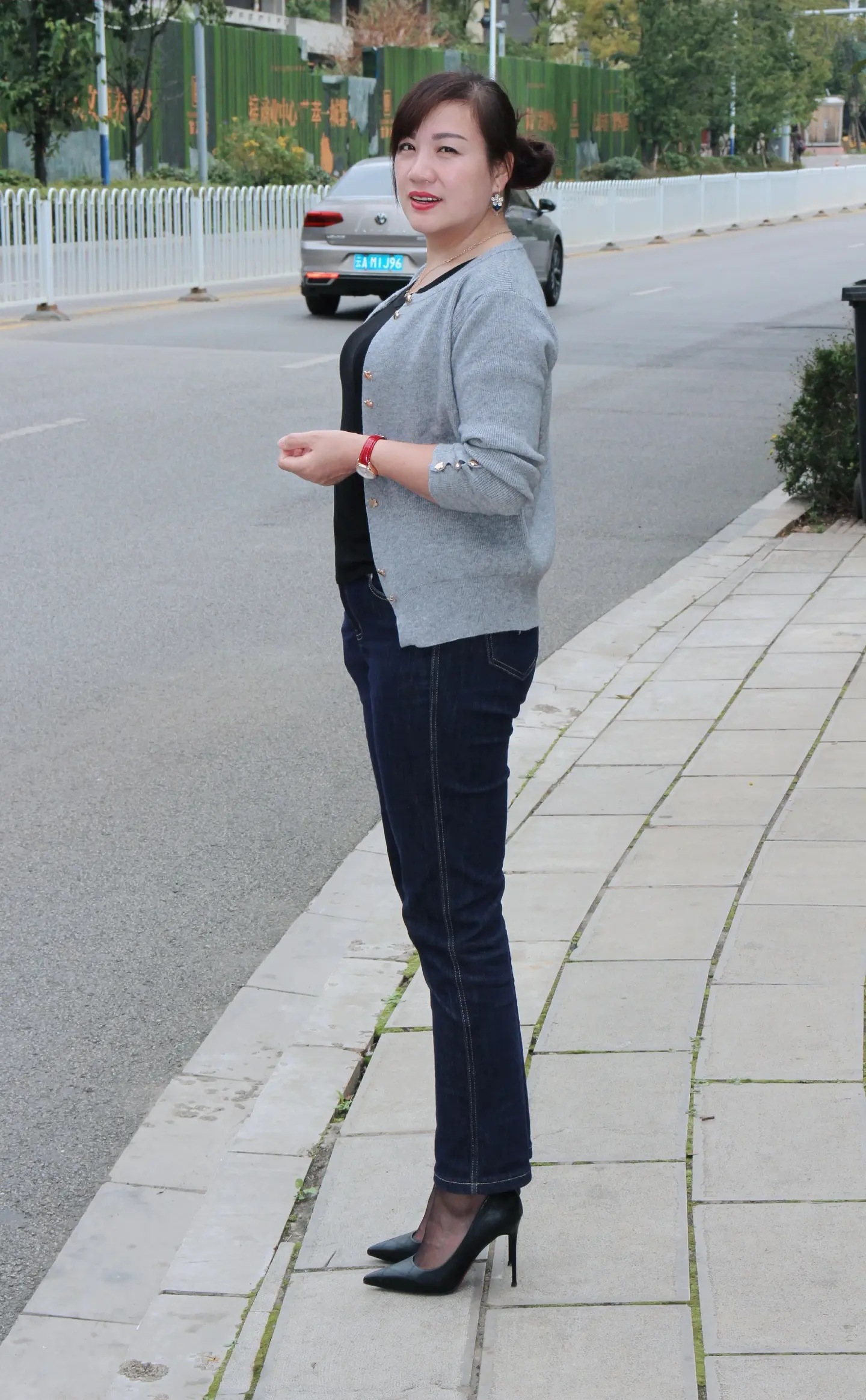 穿搭日记 街拍 高跟鞋穿搭