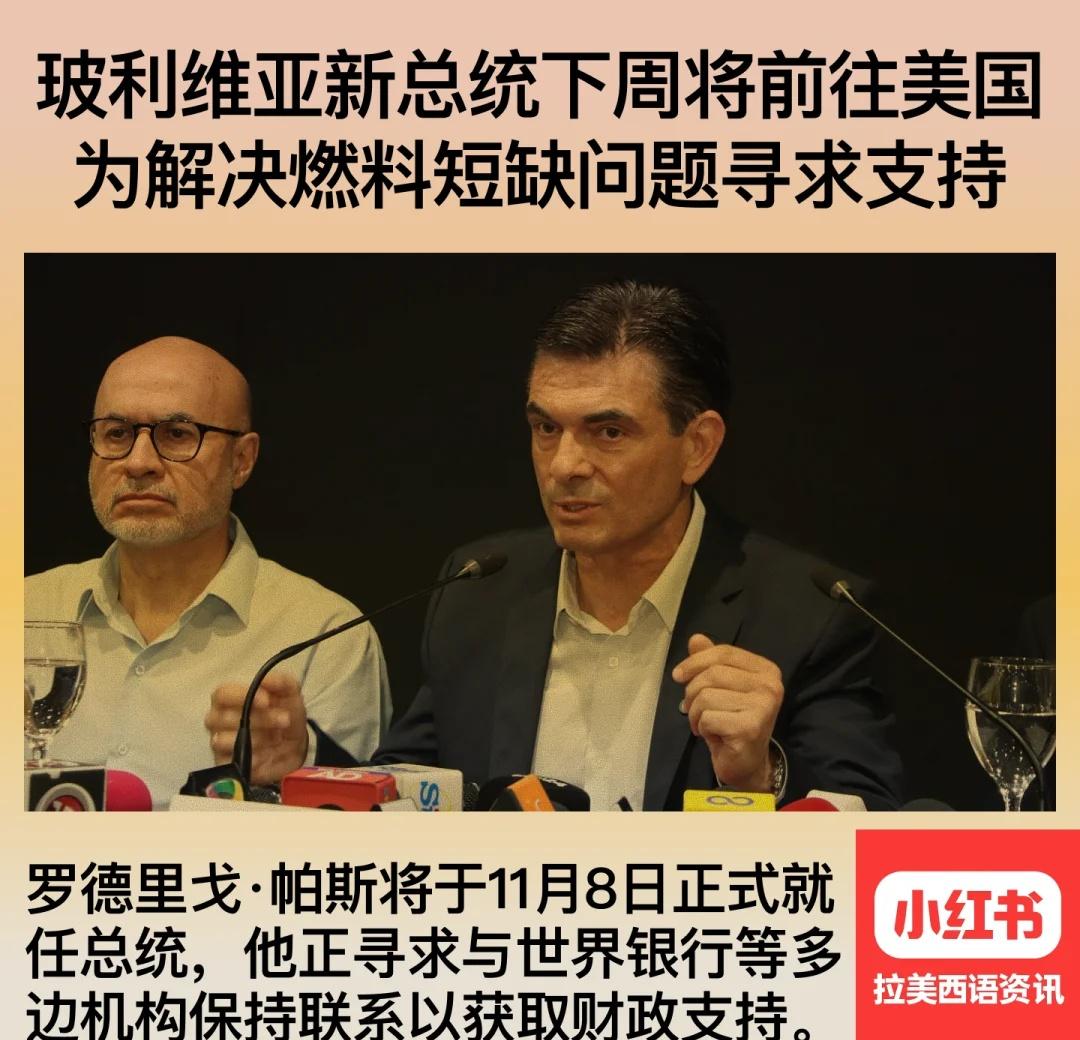 玻利维亚新总统下周将前往美国解决燃料问题
🇧🇴玻利维亚新当选总统罗德里戈·帕