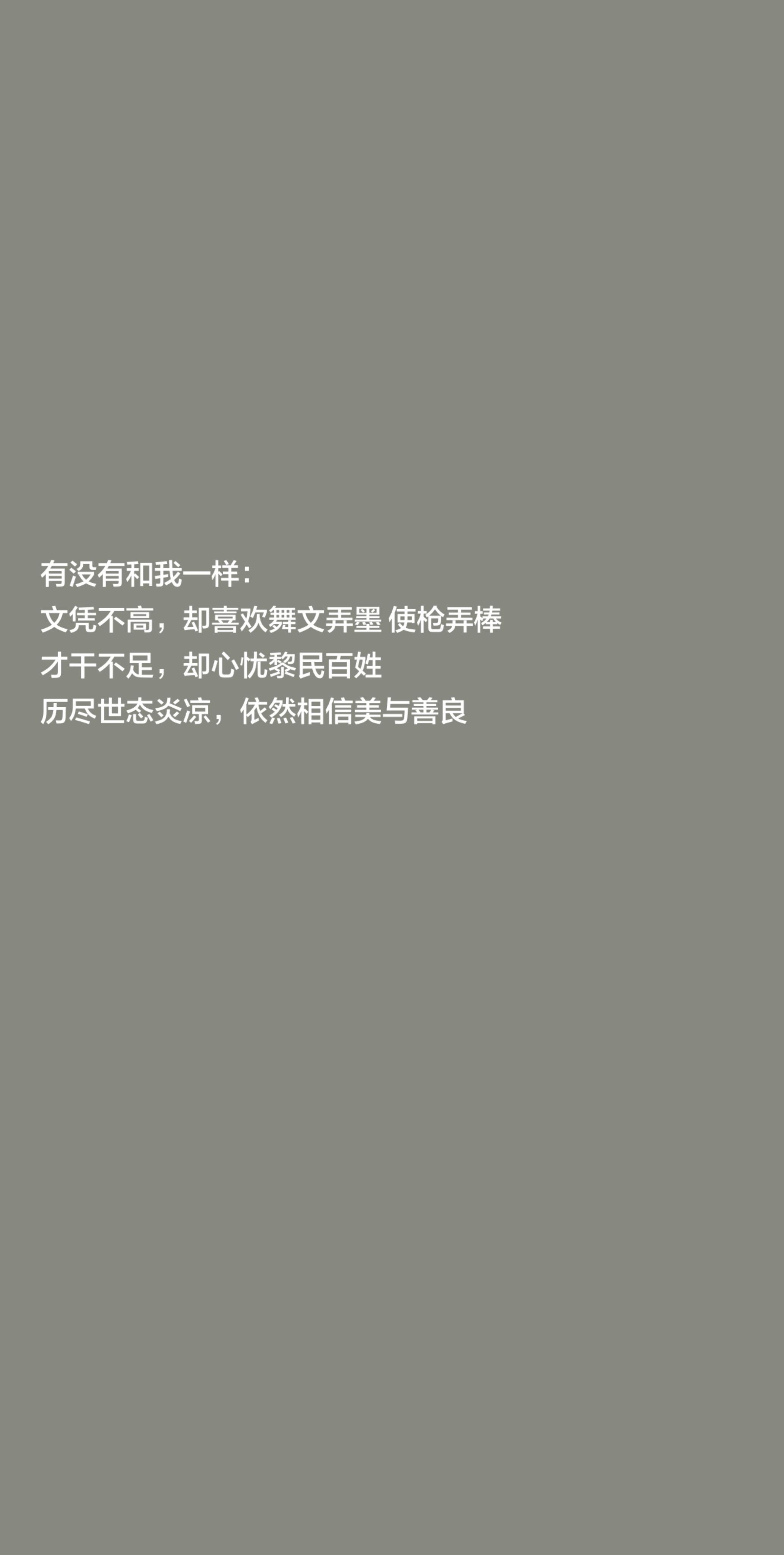 有没有和我一样： 文凭不高，却喜欢舞文弄墨 使枪弄棒 才干不足，却心忧...