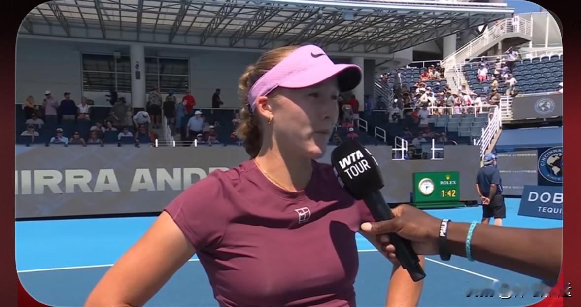 🇷🇺小米辣2-0战胜🇮🇩曾丽美晋级WTA1000辛辛那提站女单16强🔥