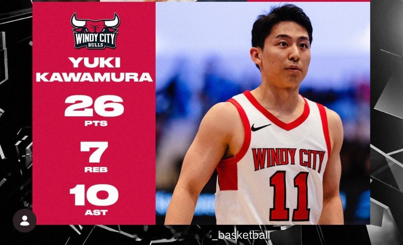 河村今天在NBA发展联盟又拿到26分7篮板10助攻，这数据水平在CBA应该是小外