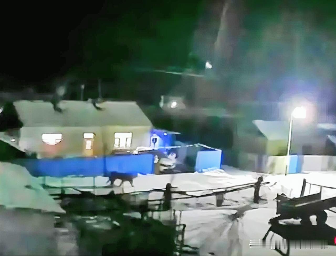 老虎🐯出没，你怕不！
黑龙江穆棱市共和乡碱场村居民通过监控摄像发现，一只东北虎