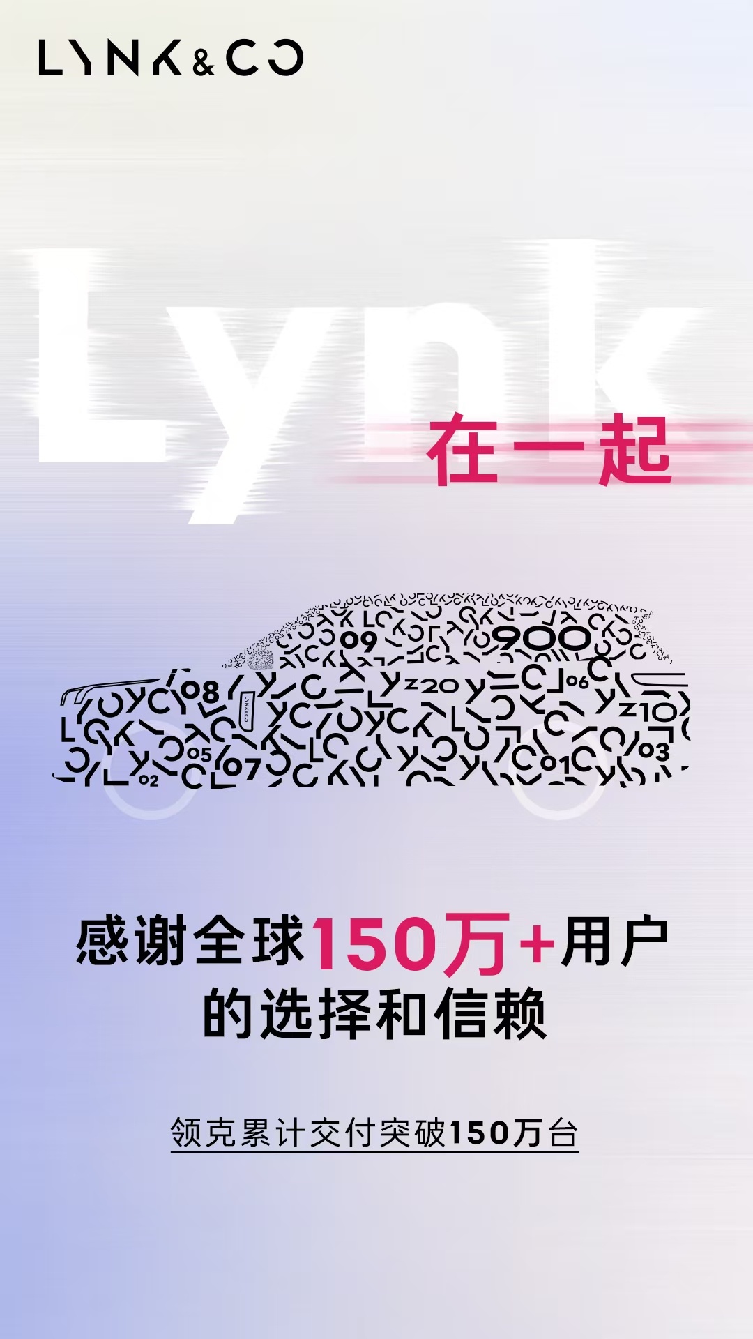 领克交付150万台了。我是这1/1500000。Co客牛啊！ ​​​