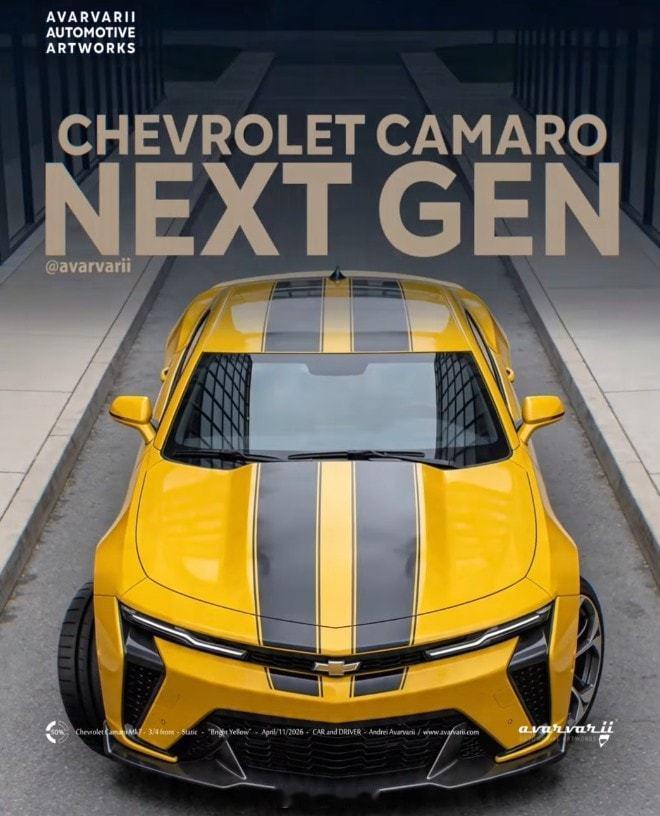 第七代雪佛兰科迈罗渲染图 雪佛兰官方确认科迈罗即将回归，下面的第七代雪佛兰科迈罗