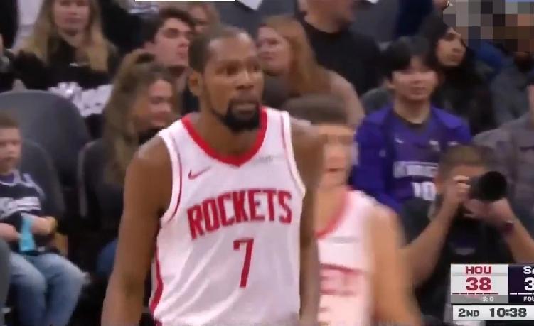 输得丑陋！NBA国王加时逆转火箭，杜兰特24分+10板+8助，背靠背干了47 分