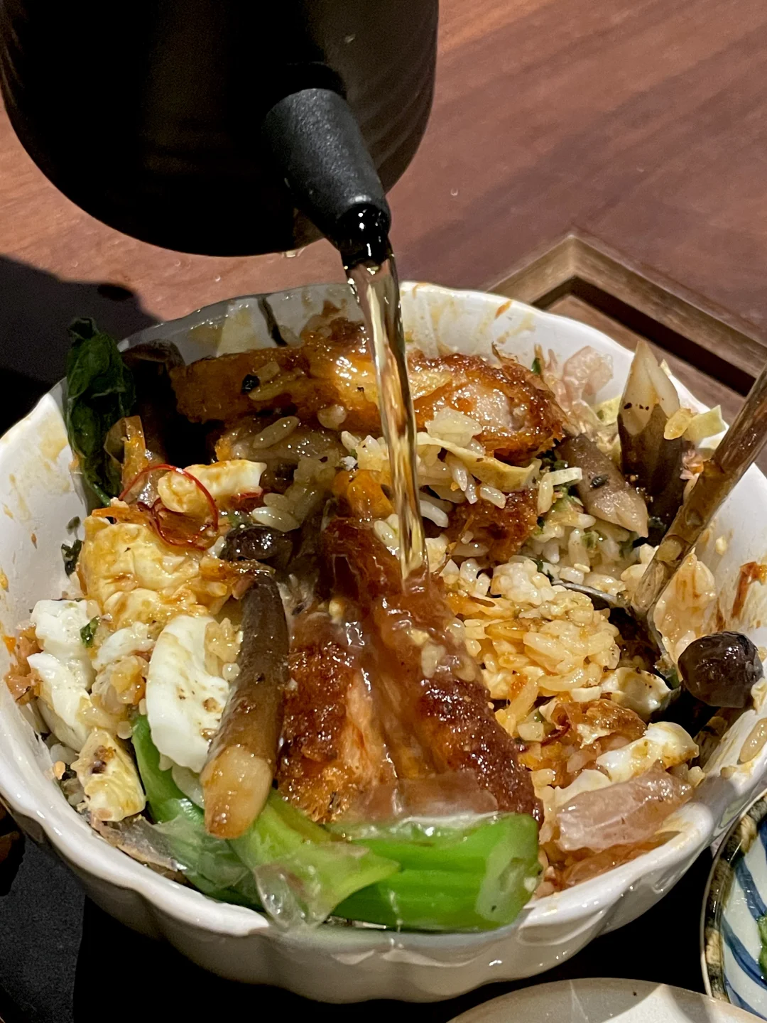 冬天吃一碗热乎乎的茶泡饭真的太舒服了😭😭