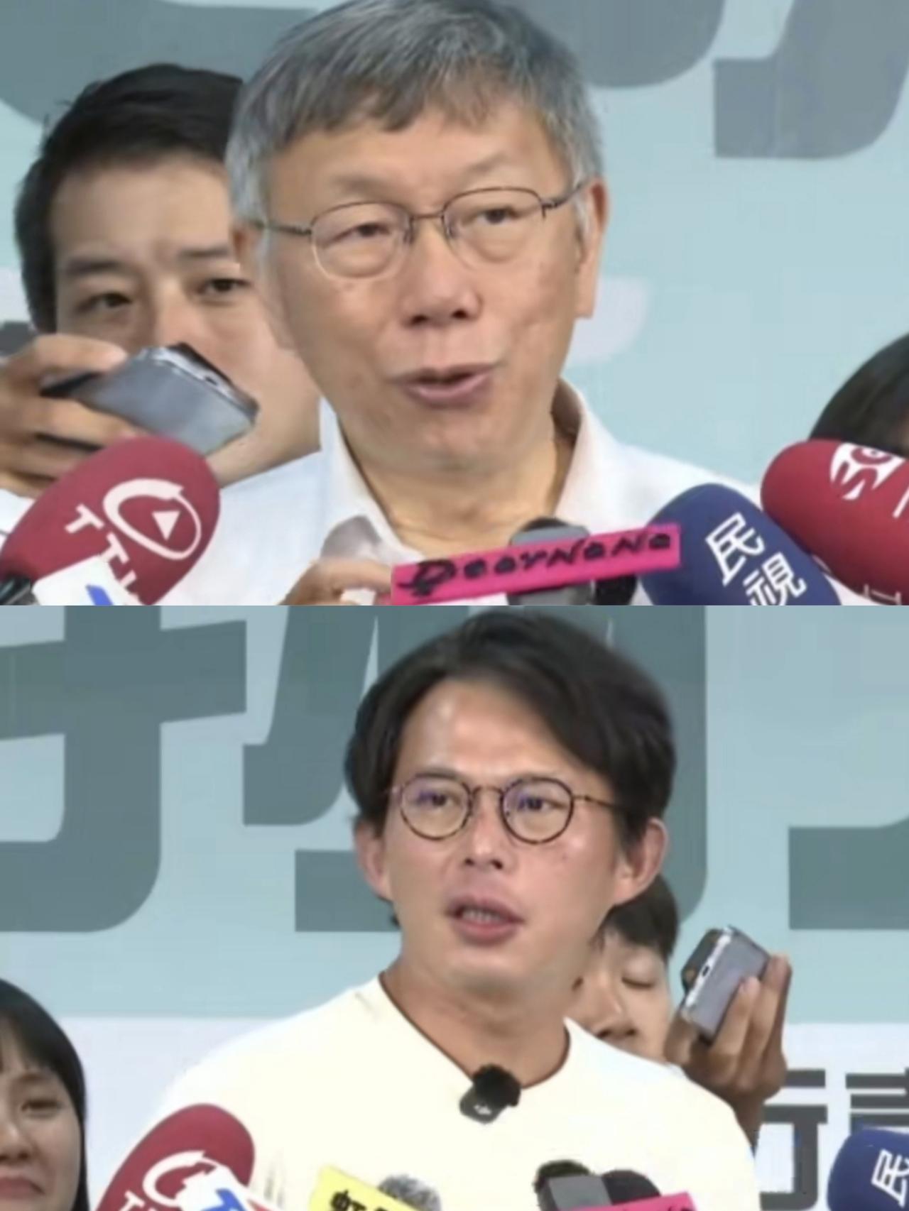 同一个党，两种回答：柯文哲对蓝白合“有防备”，黄国昌“很务实”

今天(8月22