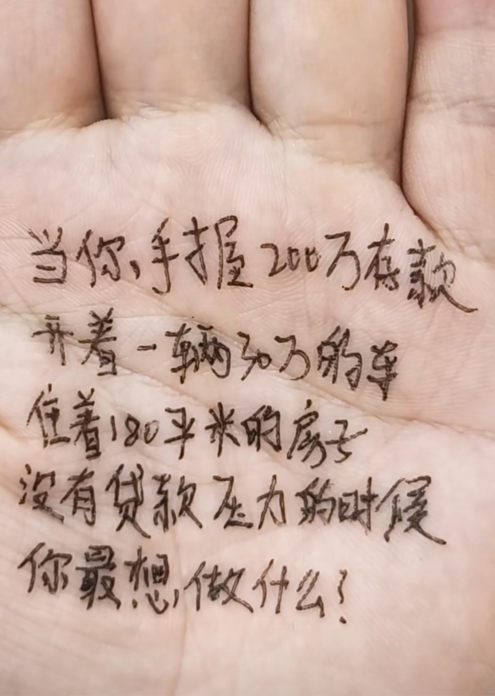 假如此时你手握200万存款，开着一辆30万的车，住着180平米的房子，且没有贷款