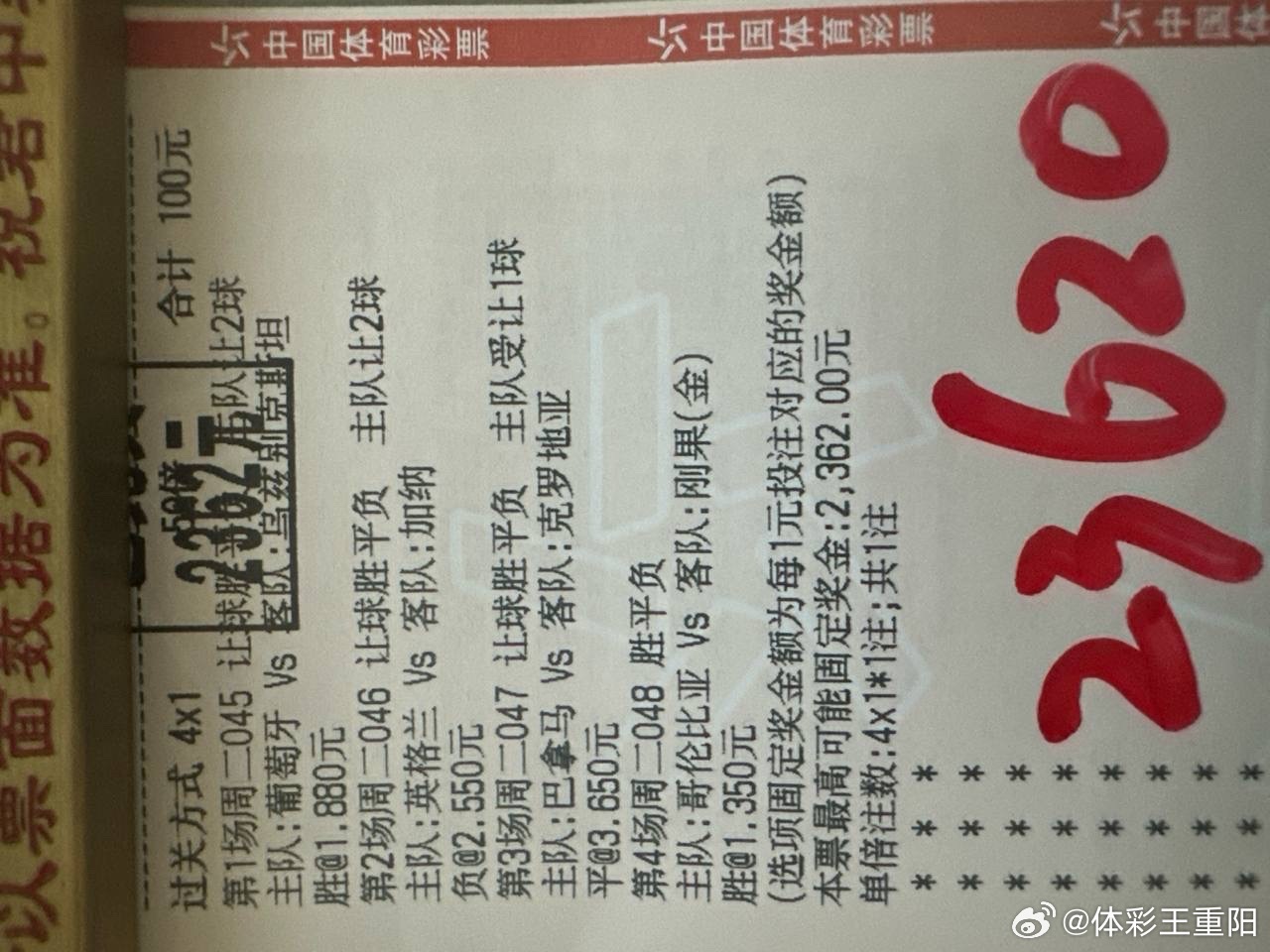 王重阳昨日实弹！状态穩中带热，昨日逻辑打出，实票成功验证！瘸豪血洗美加墨 世界杯