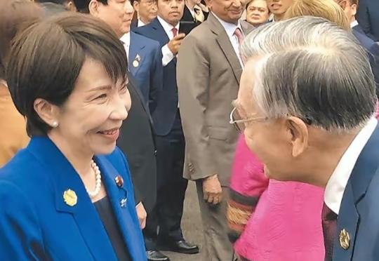 11月1日下午，日本首相高市早苗擅自接见出席APEC峰会的中国台湾代表林信义，并