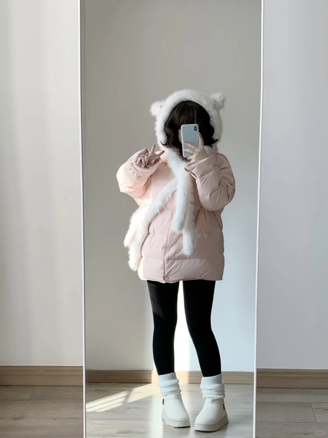 160 120｜微胖冬季不露腿穿搭 打底裤这样穿