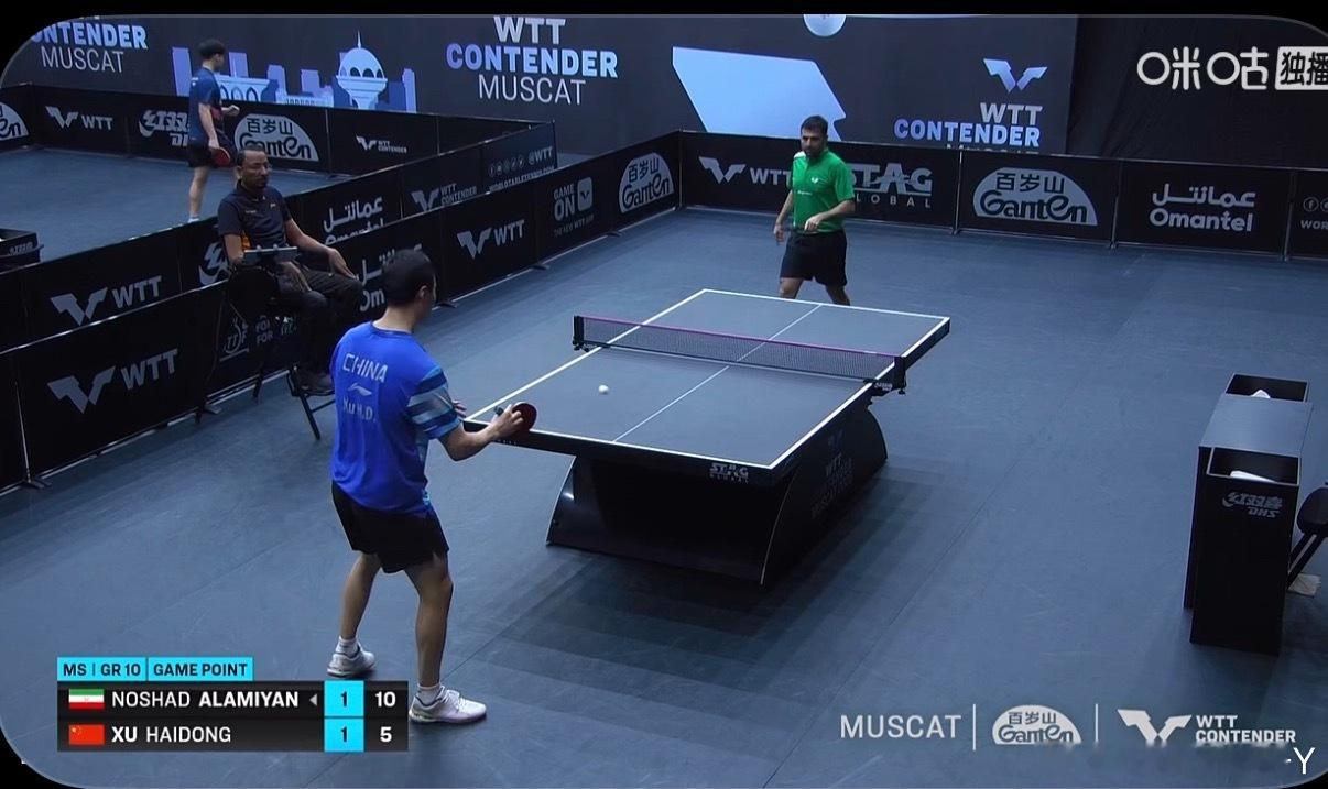 徐海东1-2阿拉米扬心不要慌 不要丢一分就手忙脚乱的 