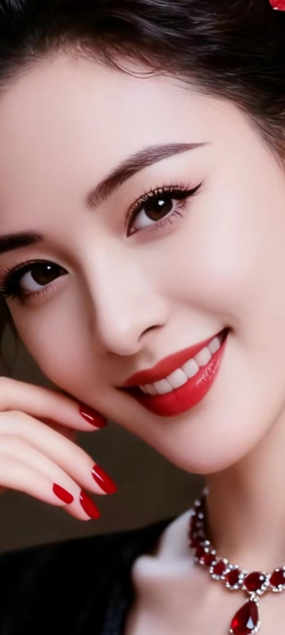 优雅红唇，闪耀珠宝，尽显迷人魅力！💄✨