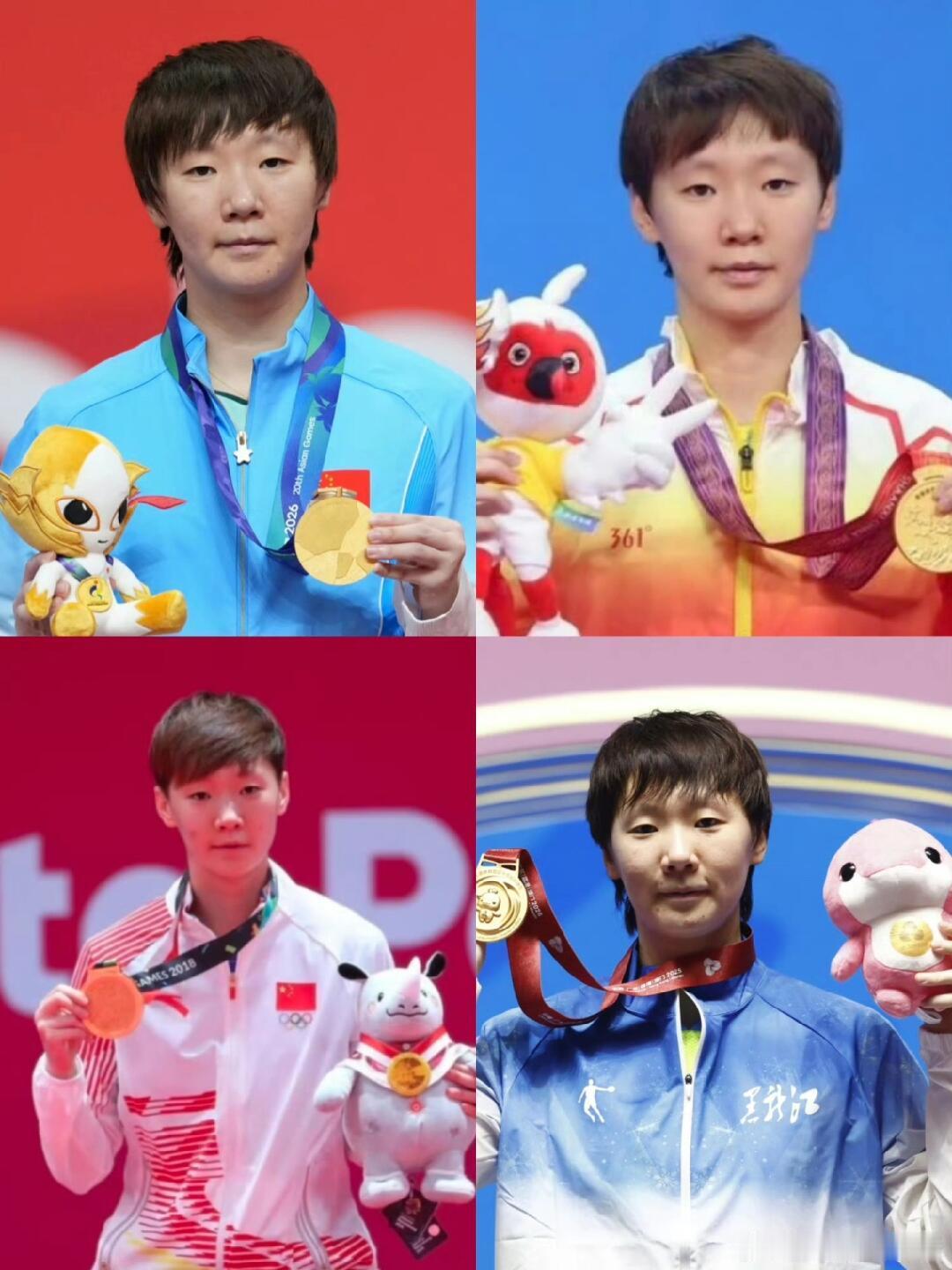 王曼昱蒯曼4比0素塔西尼帕拉南恭喜国乒一姐王曼昱带着小老妹儿蒯曼，4-0横扫泰国