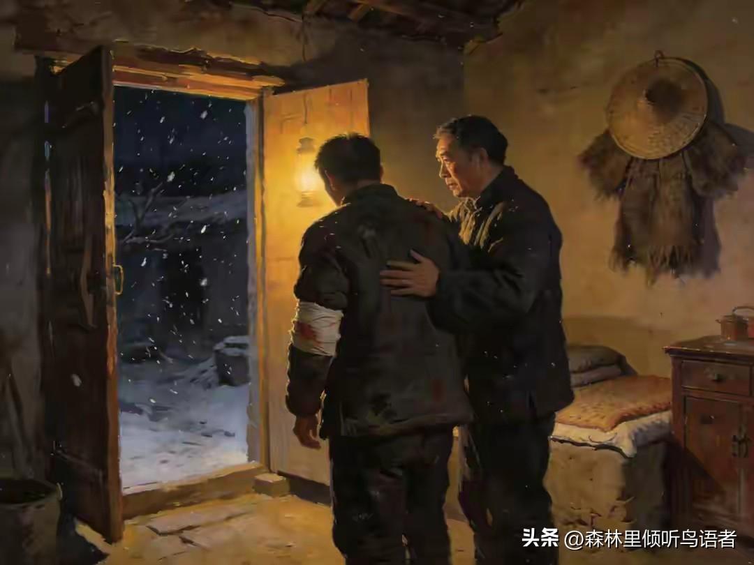 一村民半夜领敌去“搜”游击队员，回家才躺下忽发现：敌人又来了
袁守义家那两间土坯