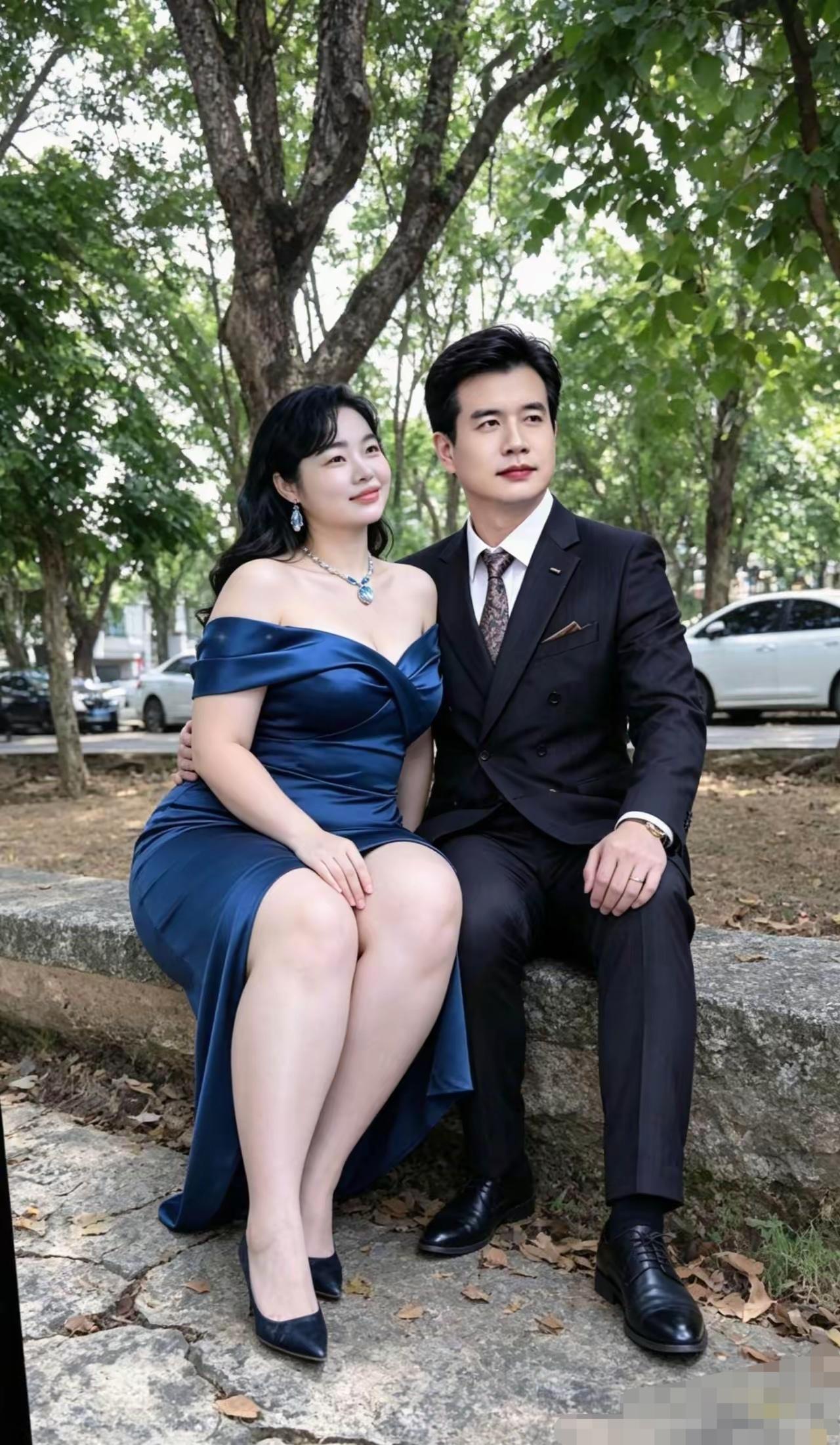 郎才女貌的一对情侣，祝福你们