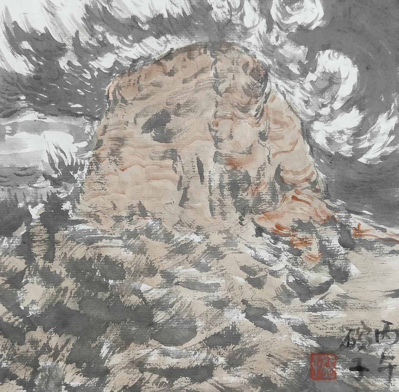 碗子的纸片水墨《阴山堂》