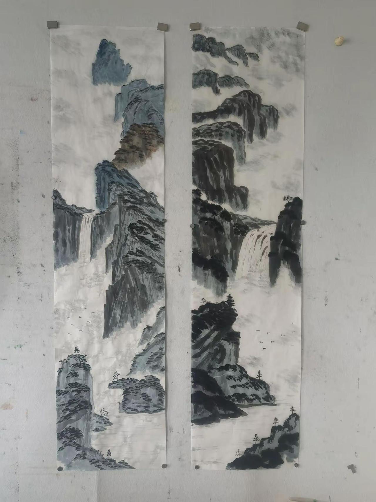 画两幅竖屏，供大家欣赏。