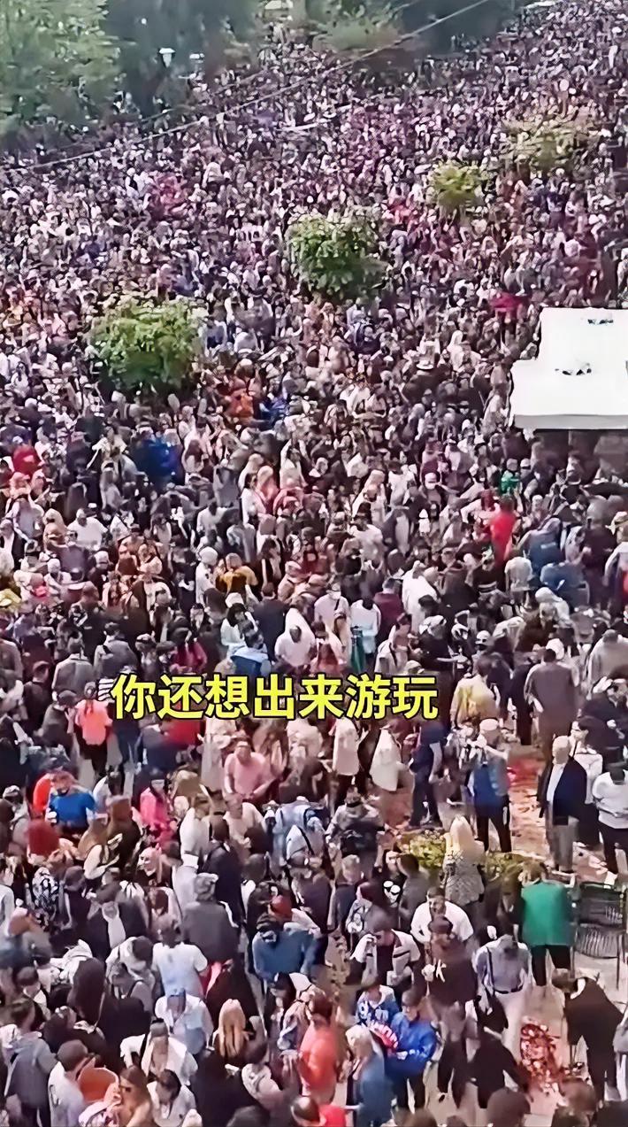这些出去旅游的，真让人佩服，还得是有钱人的乐趣和追求，人多的挤不动，上个厕所，买