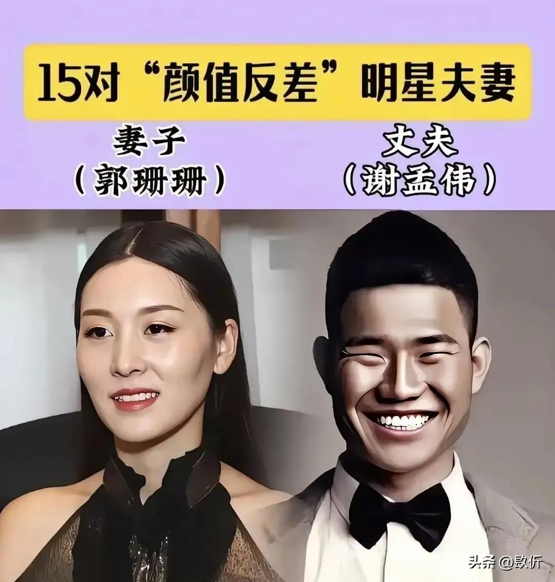 这些“颜值反差”明星夫妻，一个比一个恩爱

先说朱茵和黄贯中，这可是娱乐圈的模范