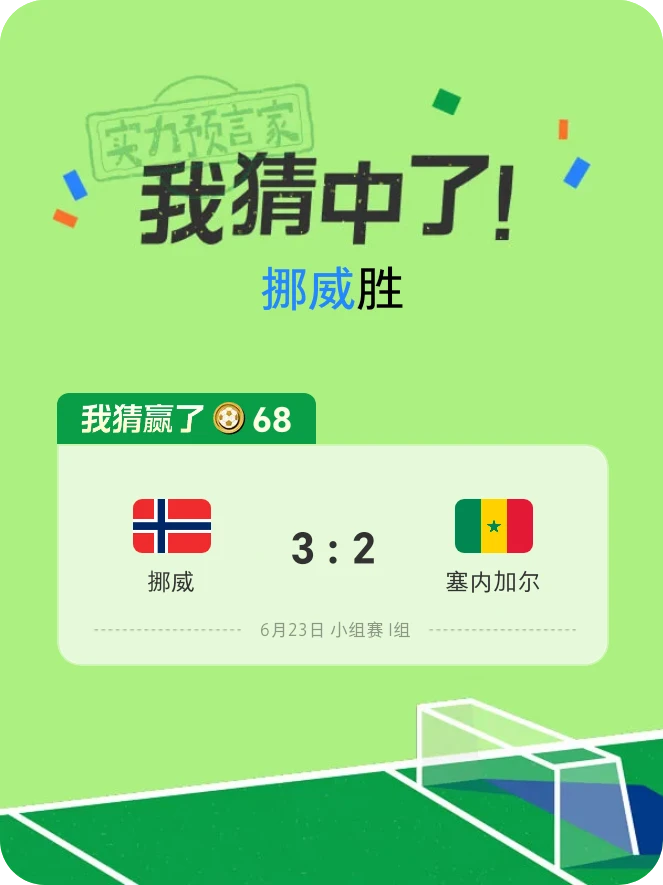 这场赛事我猜中了!