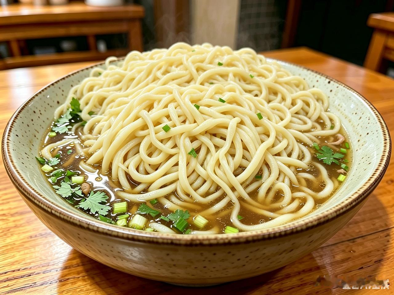 2002年我第一次去北京，去馆子吃面条，那一碗面条的份量足实吓我一跳。

在我们