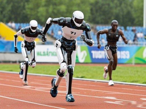 宇树机器人打破人类1500米世界纪录 4月19日，宇树科技H1人形机器人（202