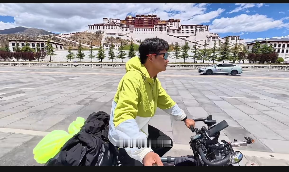 佩服！这位网友从石家庄新乐出发，一路骑行到拉萨。我是没这种勇气，多年前只是开车去