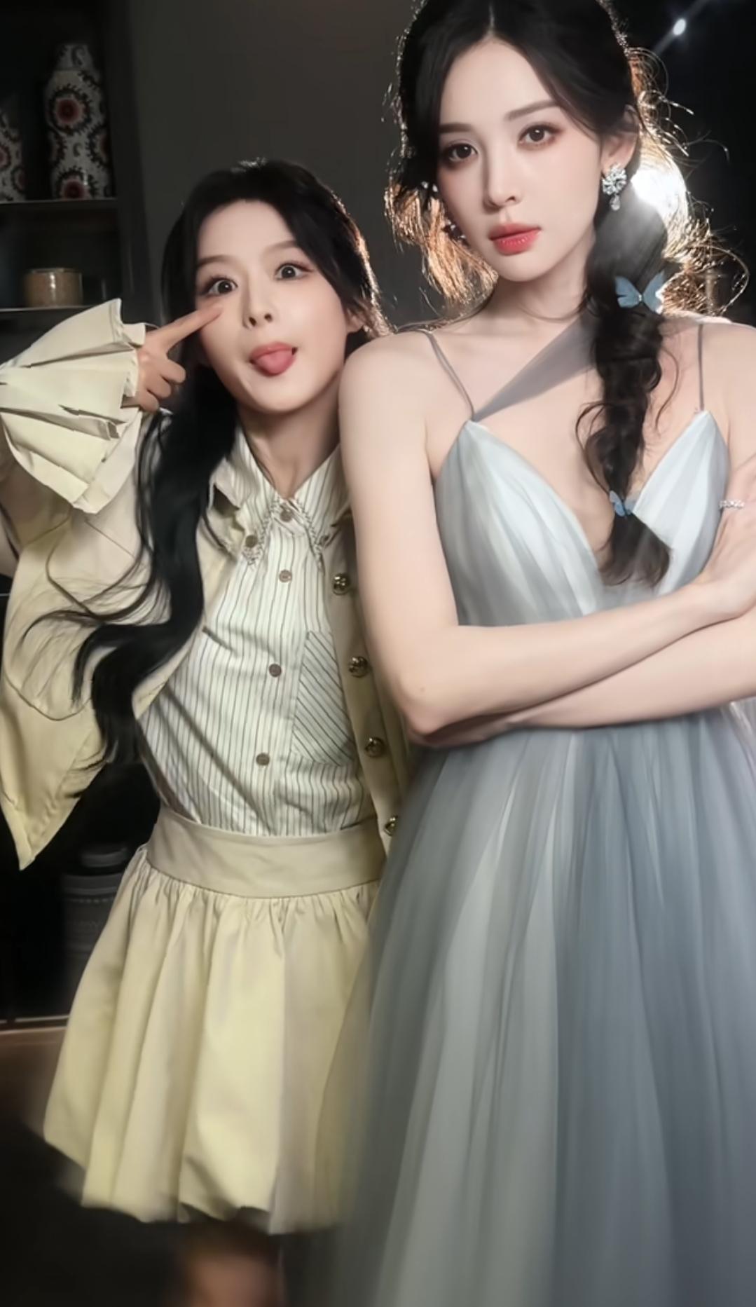 都说可爱在性感面前不值一提
但看到古力娜扎和余茵同框突然又不这么觉得了
古力娜扎