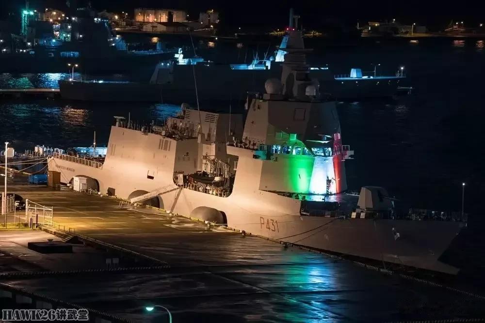 不要怀疑意大利🇮🇹人的审美，这军宣满级！这艘远洋护卫舰上个月还在兰卡威见过他