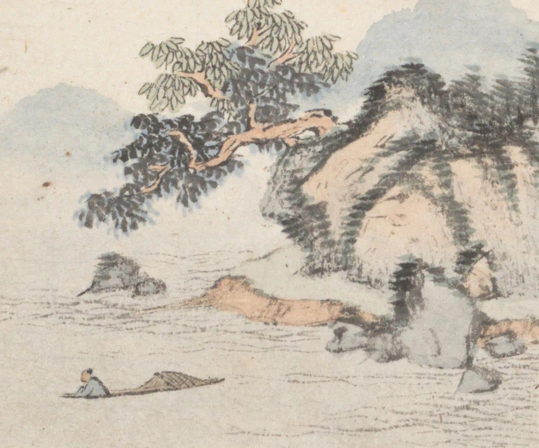 【小小册页藏山野，清宫第一山水供奉张宗苍传世小品】
 寸册藏丘壑，淡墨写闲心。张
