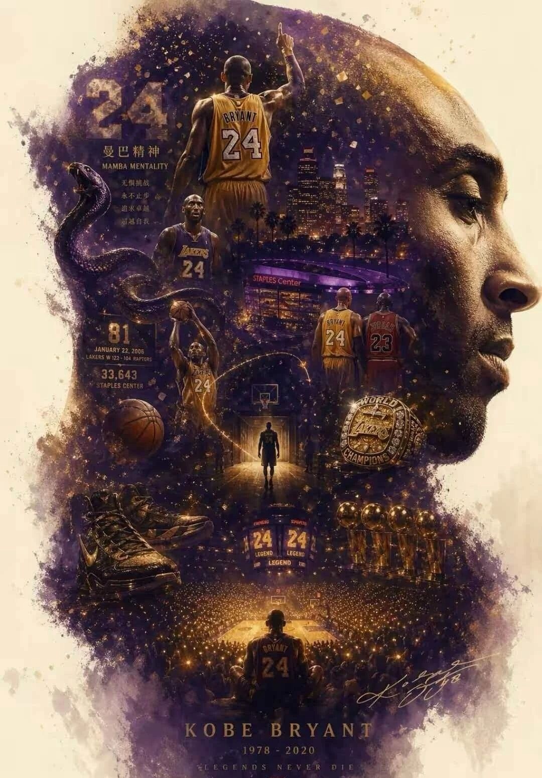 凌晨四点🕓💜💛科比KobeBryant凌晨四点