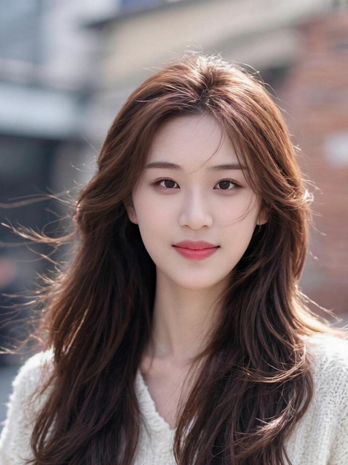 在柔光的映衬下，发丝如瀑布般倾泻而下，仿佛时间在此刻静止。每一个细节都诉说着生活