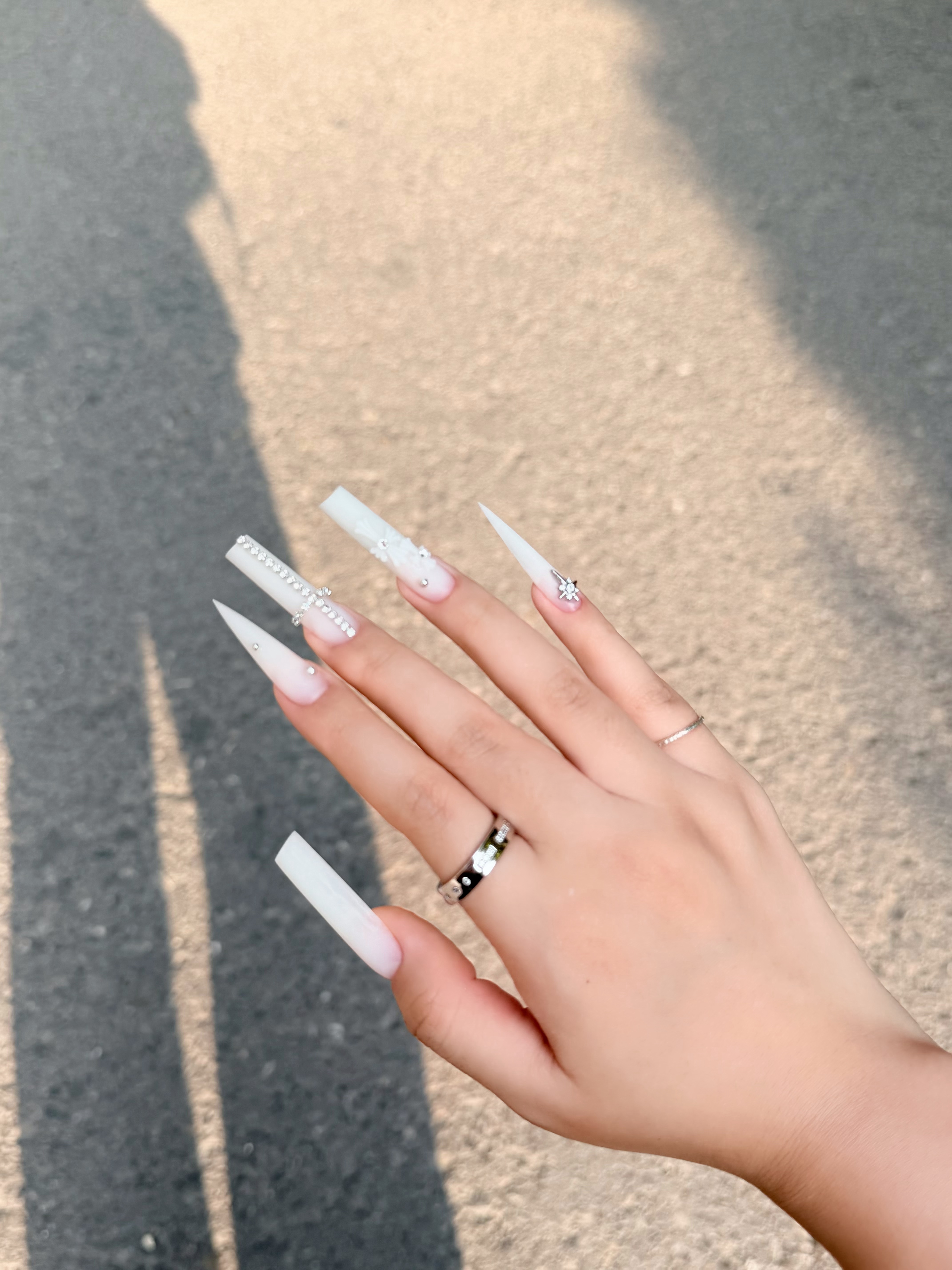 ♡my new nails💅🏻美美观战世界杯