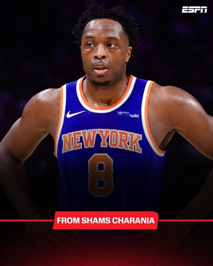 Shams：阿努诺比右腿后侧肌拉伤，将进入每日观察。NBA
