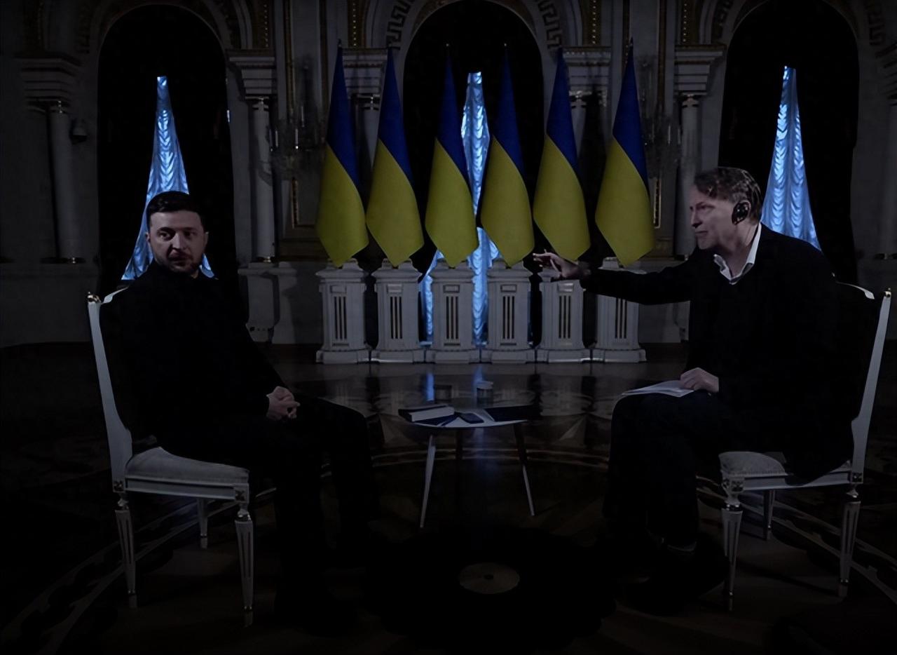 泽连斯基接受采访期间两度停电，俄方：故意关灯，企图借此博取金融支持；采访中否认访