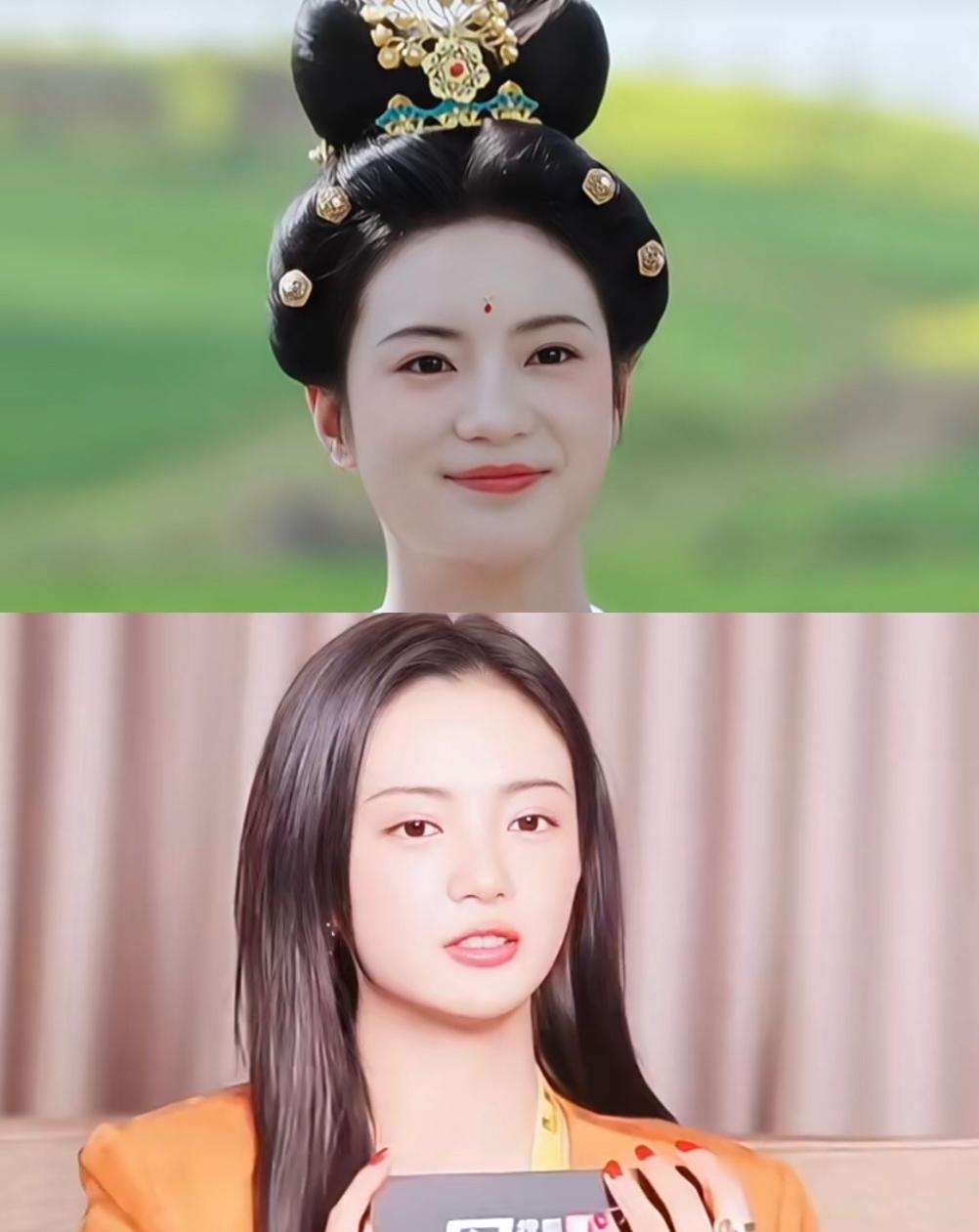 看看演员本人，
才知道县主这个角色她特意增肥的，
接受采访时张雅钦说的也很可爱县