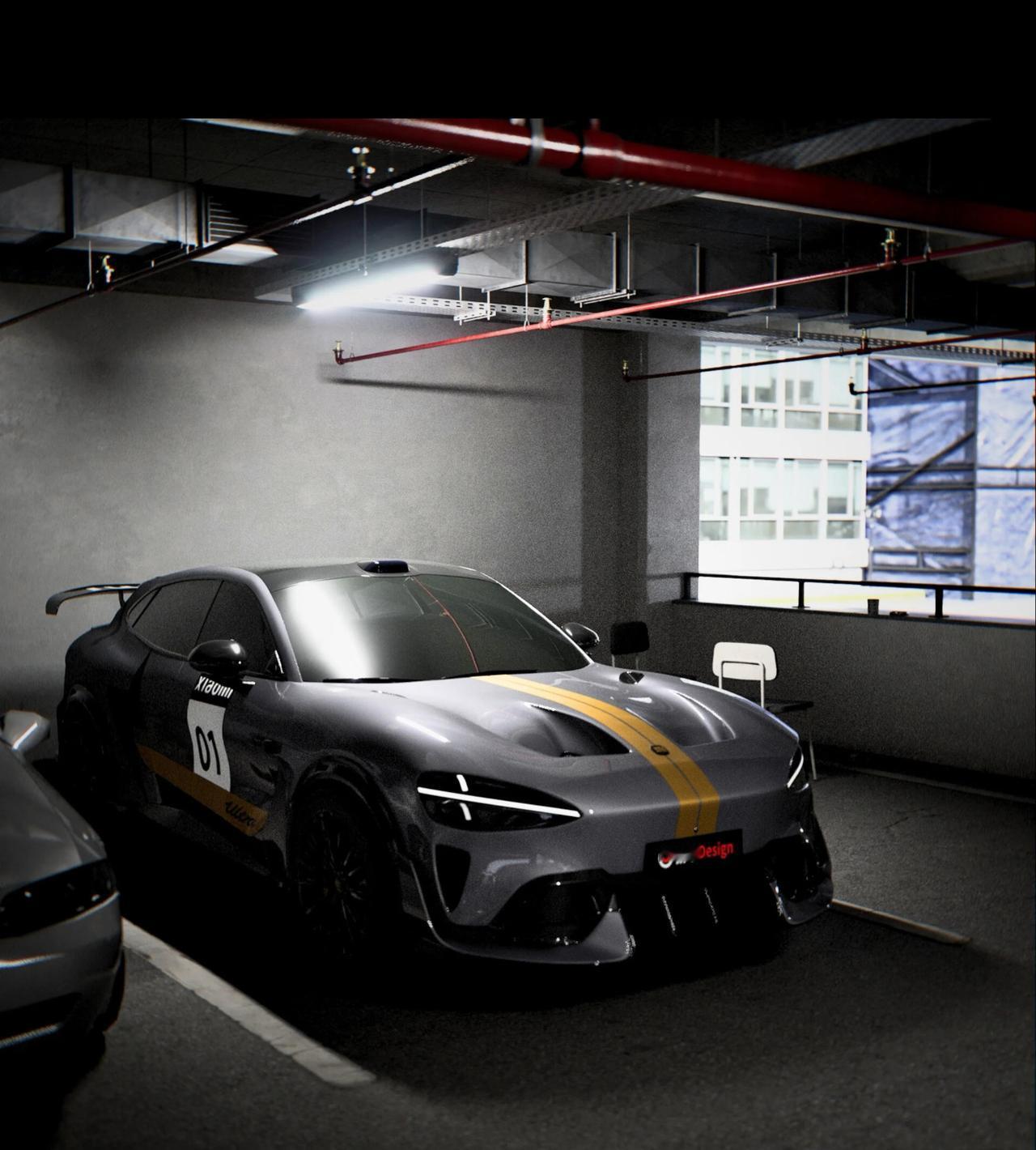 小米YU7 Ultra曝光？1500匹 全车碳纤维 挑战纽北最速SUV？