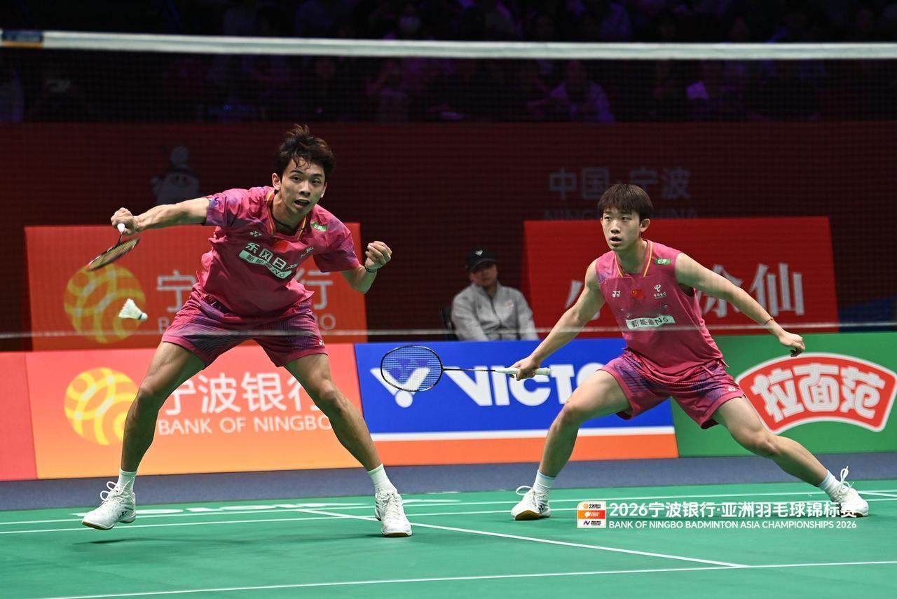 2026年羽毛球亚锦赛男双次轮，胡珂源/林祥毅 0-2（20-22、19-21）