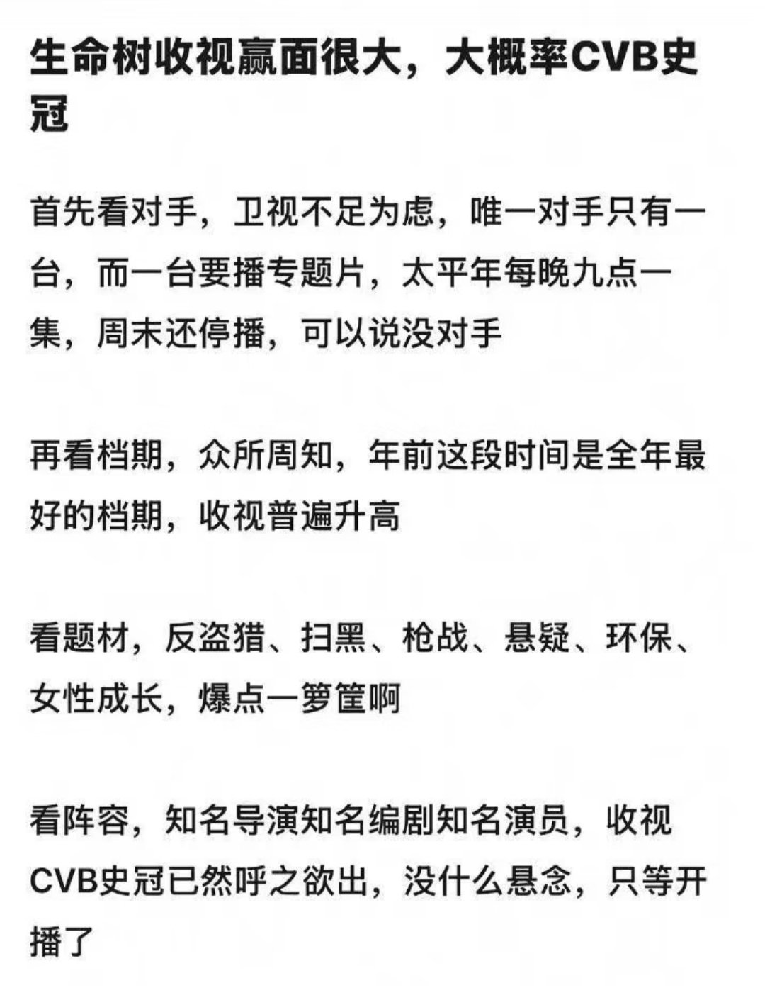 生命树🌲完结cvb集均1.579%是否与上图粉丝预测的结果差别比较大呢 