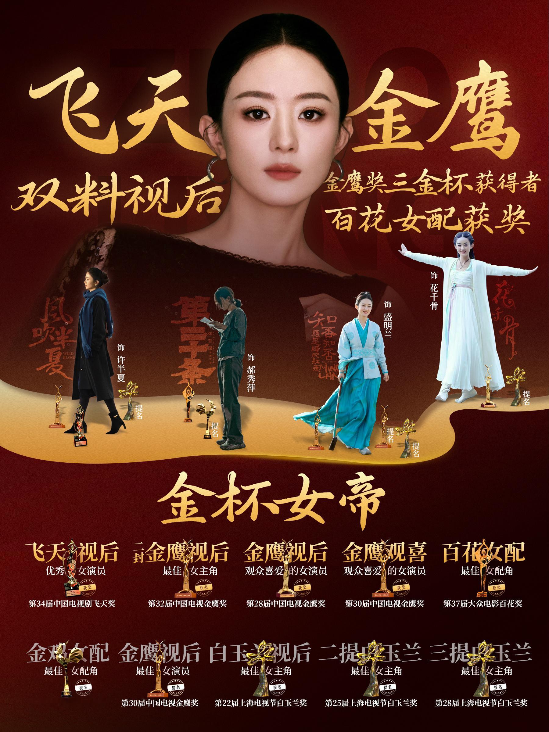 赵丽颖的作品其实也很有亮点。2013《陆贞传奇》于正出品一夜爆红！2015《花千